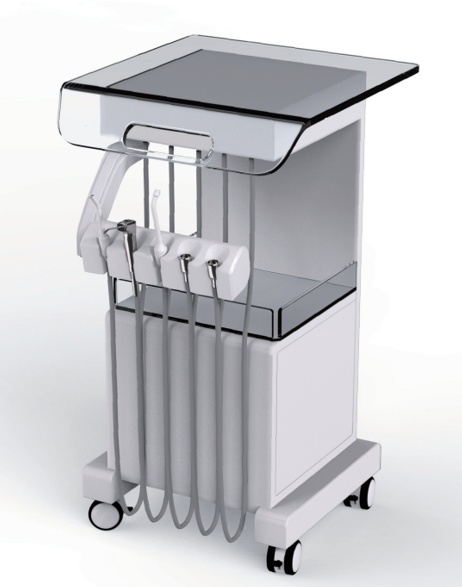 Mobile Dental Delivery Cart Unit